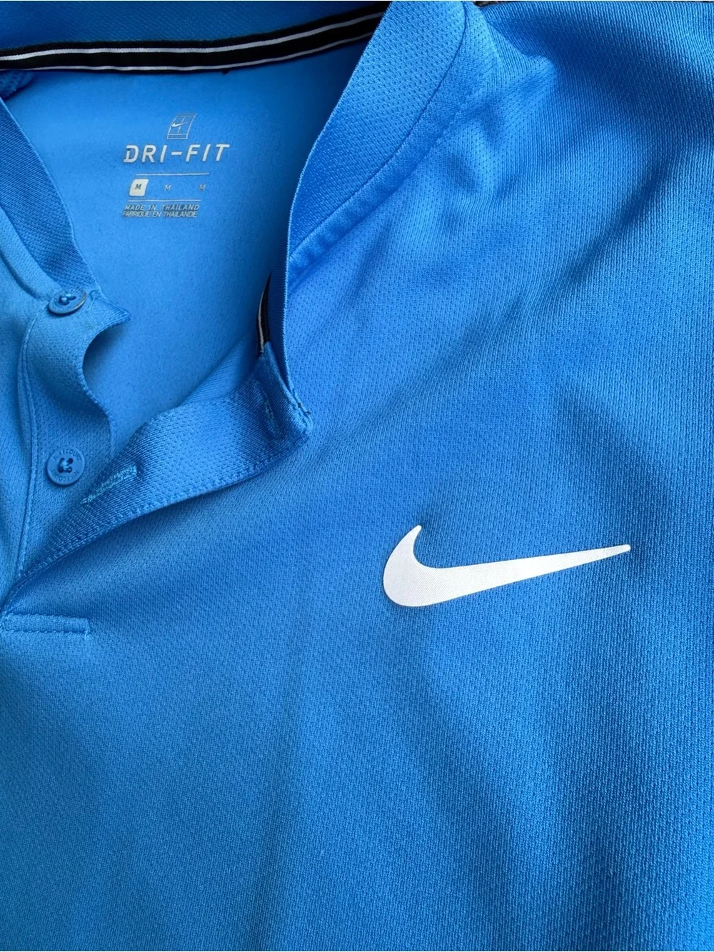 Nike Men’s Royal Blue Dri-FIT Polo with White Swoosh